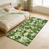 Plant Pattern Soft Rug Retro Living Room Decor Kitchen Bedroom Non-Slip Customizable Floor Mat Bedroom Decor Carpets Easy Clean