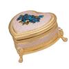 Zinc Alloy Jewelry Storage Holder Heart Shape Vintage Jewelry Organizer Box  For Earrings