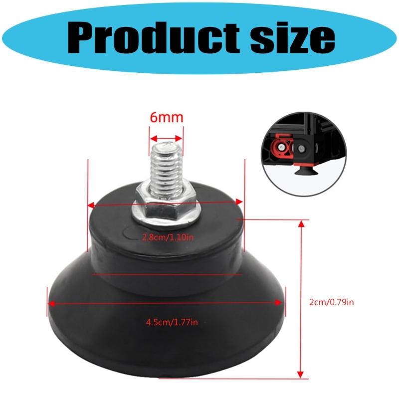 4Pcs Shock Absorbing 3D Printer Rubber Feet Replacement Part for Voron 2.4 Feet Pad Vibrating Dampening Feet Upgraded