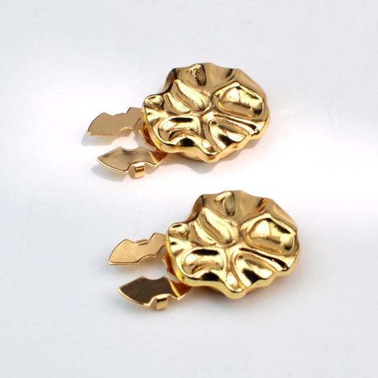 Yousheng Cufflink Irregular Shape Polished Shine Finish Cufflink Studs Business Shirt Button Cover DIY Clothing