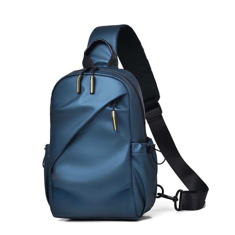 

Модная мужская нагрудная сумка, дорожная сумка, повседневная мужская наплечная сумка через плечо, водонепроницаемая сумка-слинг, спортивная сумка синий