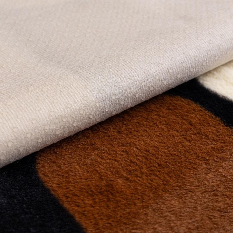 Verdickte Kaninchenplüsch-Sofahülle Rutschfest Hautfreundlich Samt Warm Wohnzimmer Rückenlehne Armlehne Kissen für Herbst Winter