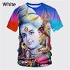 Latest Fashion Hindu God Shiva 3D Printed Men's T-shirt Summer Cool and Casual O-neck Short Sleeve T-shirt
