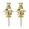 Pack of 2 Guitar Strap Locks Easy to Use Guitars Strap Buttons Metal Texture Bass Straps Locks Metal Guitar Pins