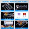 120 Pieces Mini Fuse Kit, Car Fuses Assortment Kit -Mini Size(2A/3A/5A/7.5A/10A/15A/20A/25A/30A/35A), Fuses Automotive Kit For Cars, Trucks,