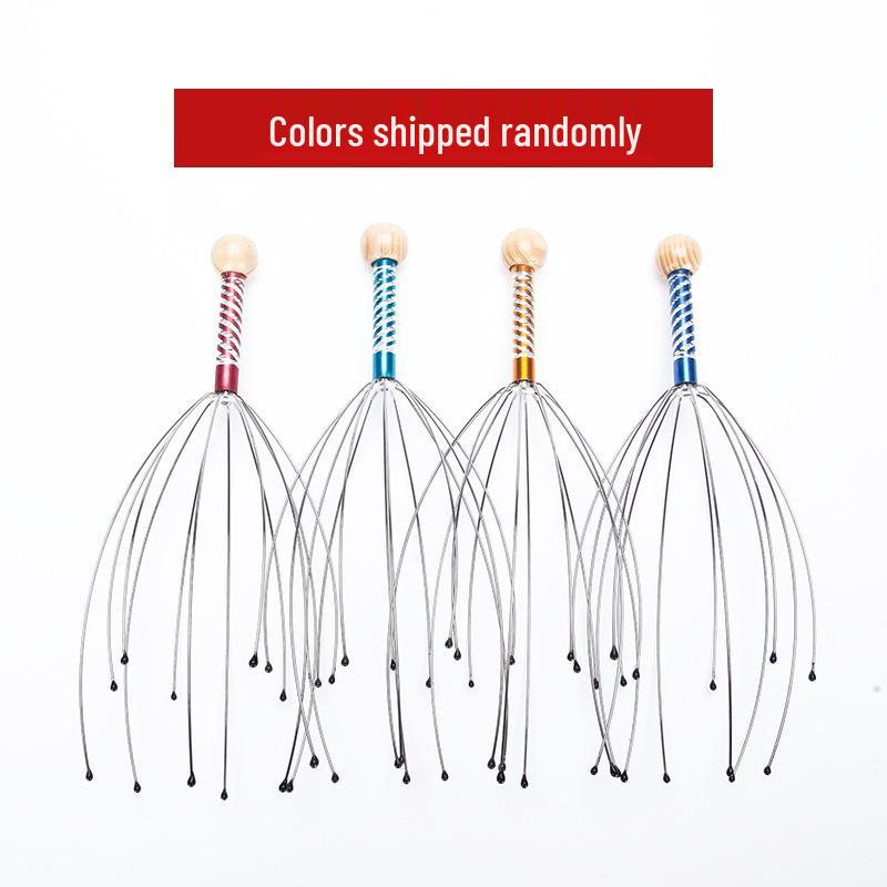 

Массажер для головы «Осьминог» из нержавеющей стали – Восьминогие когти для расслабления кожи головы