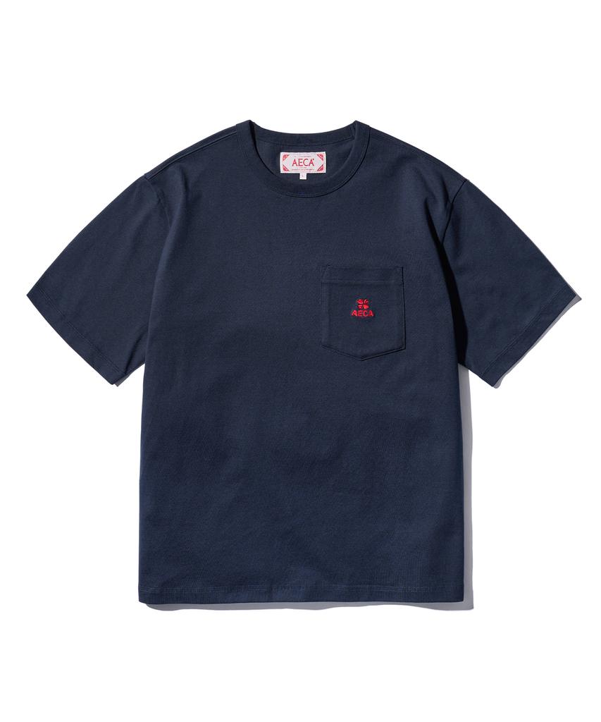 AECA (Woman) Everyday Aeca Clover Pocket Tee-Navy