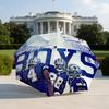 1 Stück Automatischer Faltregenschirm - Dallas Cowboys Muster, Tragbares & Faltbares Design mit 8 Speichen, Weihnachts-Geburtstagsgeschenke
