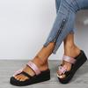 OV Kvinner Jenter Pearl Flat Bohemian Style Casual Sandaler Strandsko Kiler Tøfler