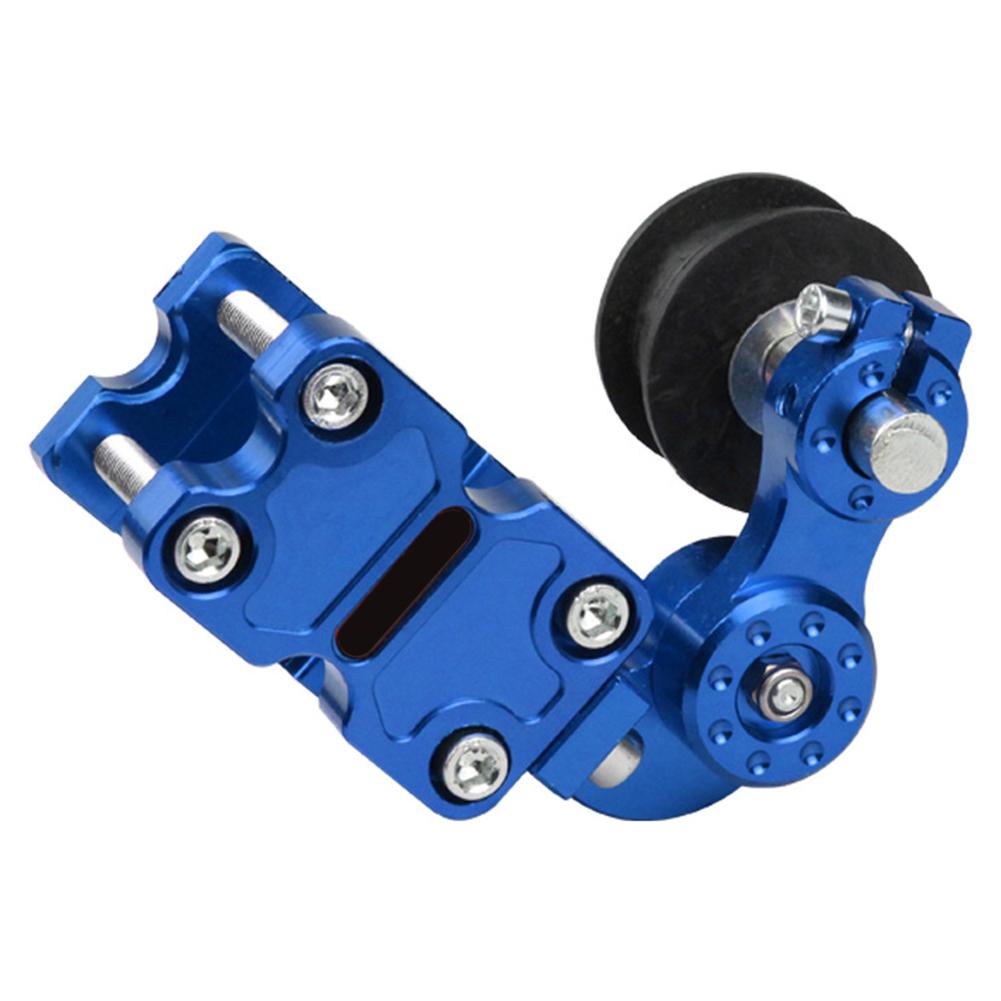 Aluminum Adjuster Chain Adjuster Motorcycle Maintenance Blue Roller Adjuster For Chain Adjuster ABS Material Aluminum Alloy