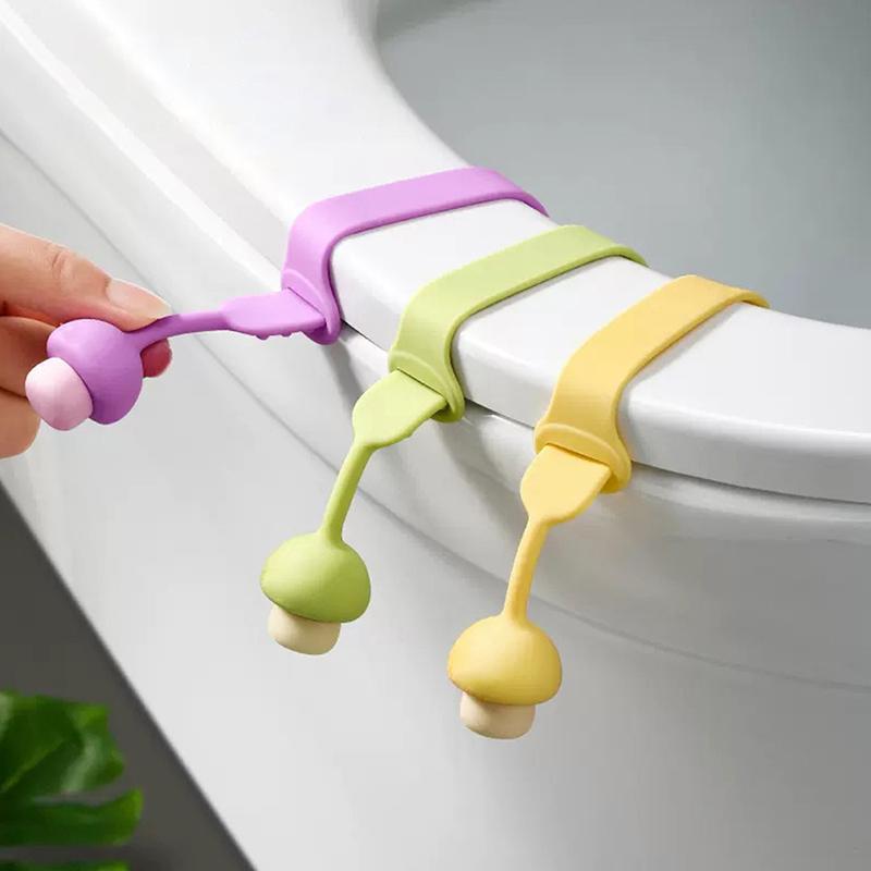 Cute Silicone Toilet Lid Handle, Non Dirty Hand Lift, Household Toilet Hygiene Lifting Tool
