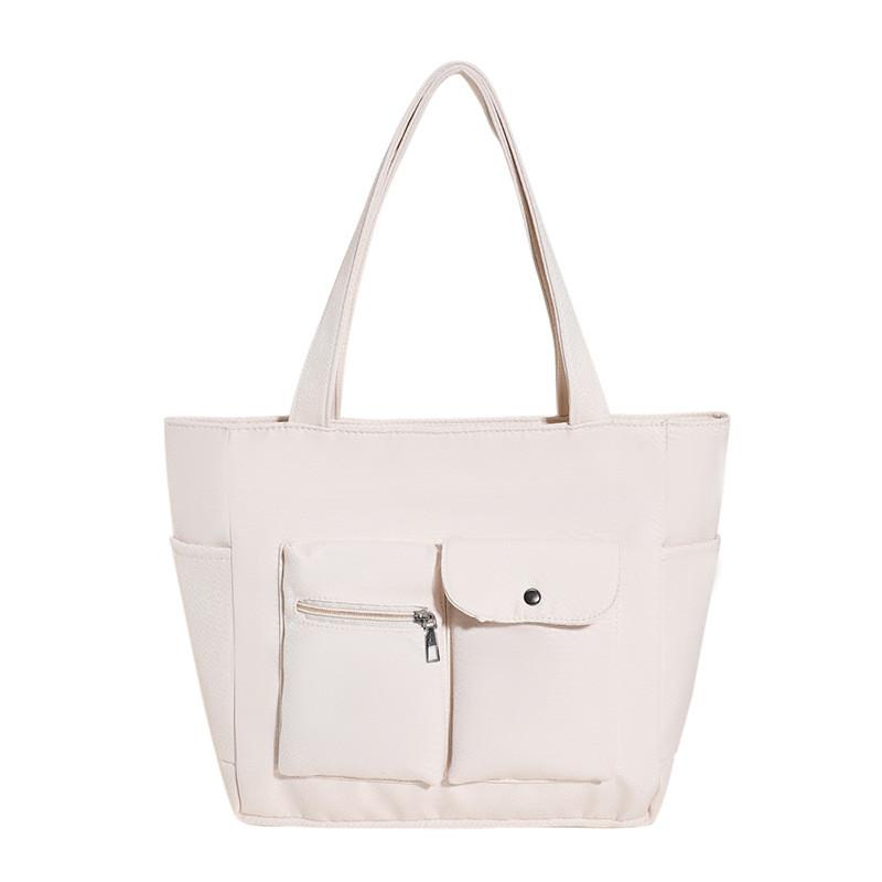 Fashionable Large Capacity Tote Bag For Women Stylish Winter Edition In Black And White