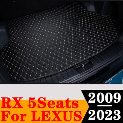 Sinjayer Auto-Kofferraummatte, Allwetter-Heckstiefel, Gepäckpolster, Teppich, flache Seite, Cargo-Liner-Abdeckung für Lexus RX-Serie