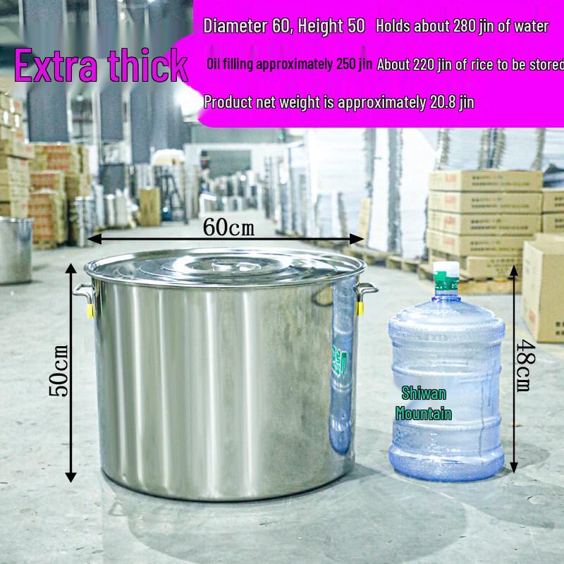 JPHZNB Extra Thick Stainless Steel Container with Lid