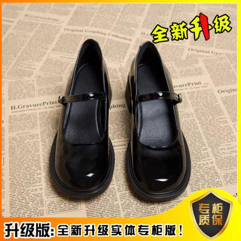British style retro Mary Jane small leather shoes women's spring and summer new versatile light mouth with skirt jk uniform single shoes