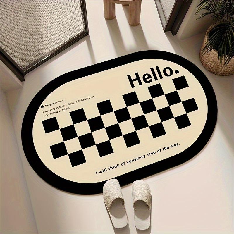 Light Luxury Diatom Mud Mat Household Bathroom Door Absorbent Non-slip Foot Mat Entry Door Mat