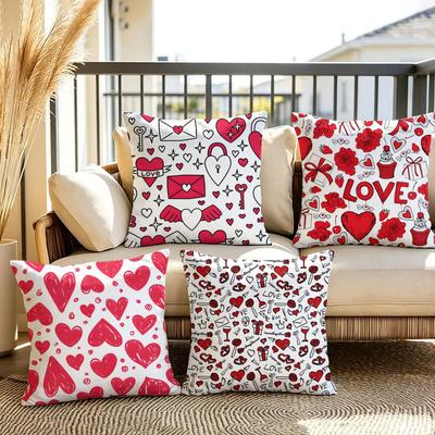 Love Fashion Cushion Cover Soft Plush Throw Pillow Cover DoubleSided Decorative Cushion Case Sofa Bedroom Home Decor
