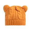 New Lovely Cat Ears Knitted Hat Fashion Women Solid Color Winter Warm Crochet Braided Beanie Hats Casual Girl Kawaii Wool Cap
