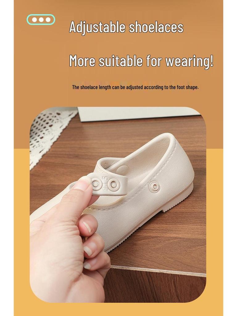 Girls' EVA Princess Shoes: Cute, All-Season School Style Moccasins with Soft Soles for Toddlers