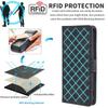 For Oppo Reno11 F 5G/F25 Pro 5G Wallet Case RFID Blocking Phone Cover with Wrist Strap