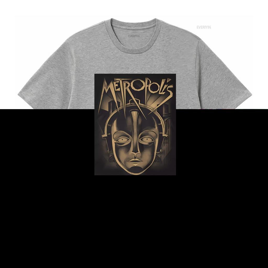 Plan 9 Metropolis Face T Shirt Retro Futuristic Design High Quality Print Perfect for Sci Fi Fans vintage Washed Slightly