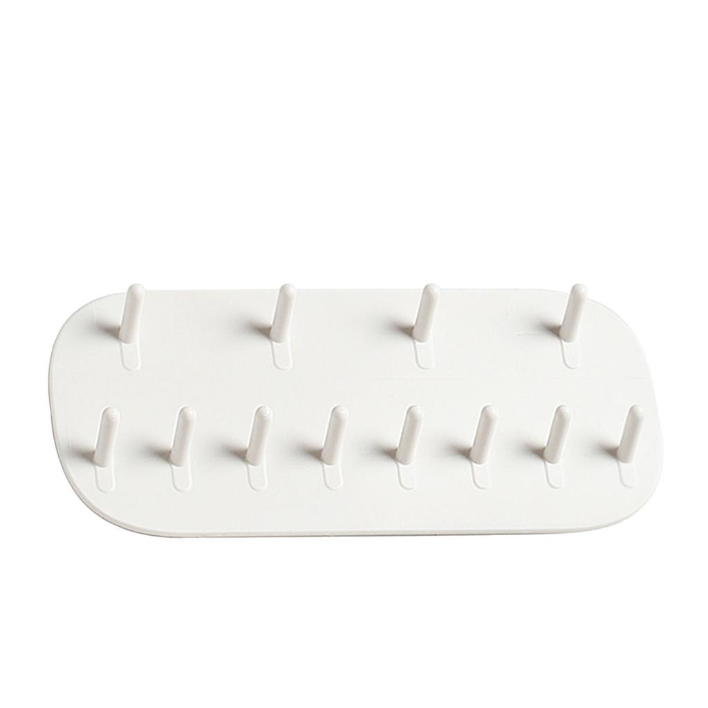 Wandmontierter Schmuckständer Halsketten Armbänder Ringe Organizer Kein Bohren Schmuck Hängeregal
