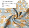 Cute Fox Shower Curtain Kids Toddler Cartoon Animal Shower Curtains for Bathroom Decor, Waterproof Cloth Fabric with Hooks 70" W