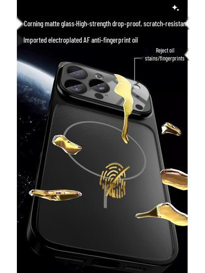 Corning Mattiertes Magnetisches Hautgefühl Glas Stoßfestes Case für iPhone 17 Pro Max