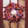 Podzimní věnec Živé barvy Design s mašlí Snadné zavěšení Víceúčelový Díkůvzdání Věnec na přední dveře Podzimní dekorace