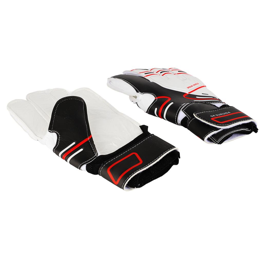 Adult Size 10 Black Goalkeeper Gloves Anti Slip Soccer Goalkeeper Gloves Football Training Match Gloves