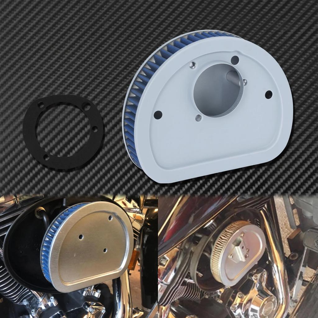 Motorluchtfilter Inlaat Blauw Element Reiniger Voor Harley Touring Road Glide Softail Classic Breakout Fat Boy Dyna Low Rider