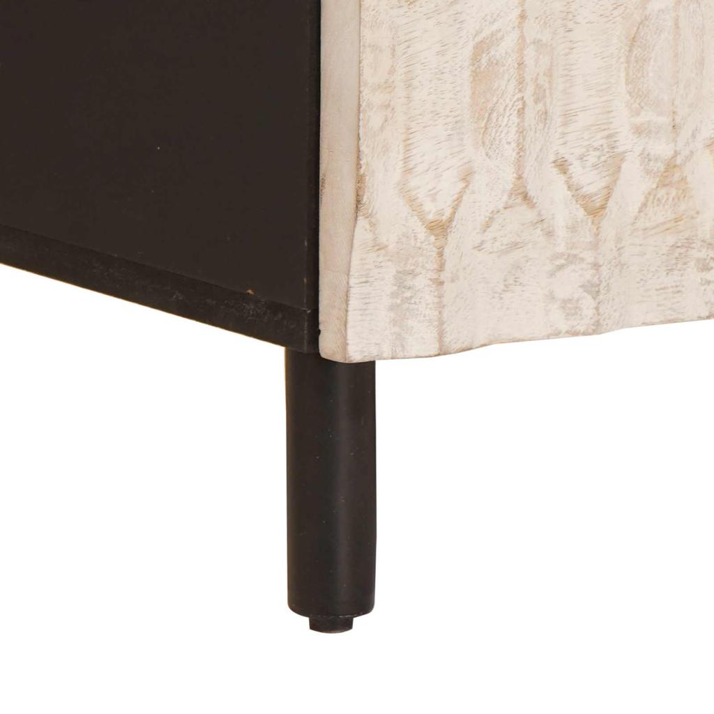 TV Cabinet with White Washed Surface 100 X 33 X 46 Cm