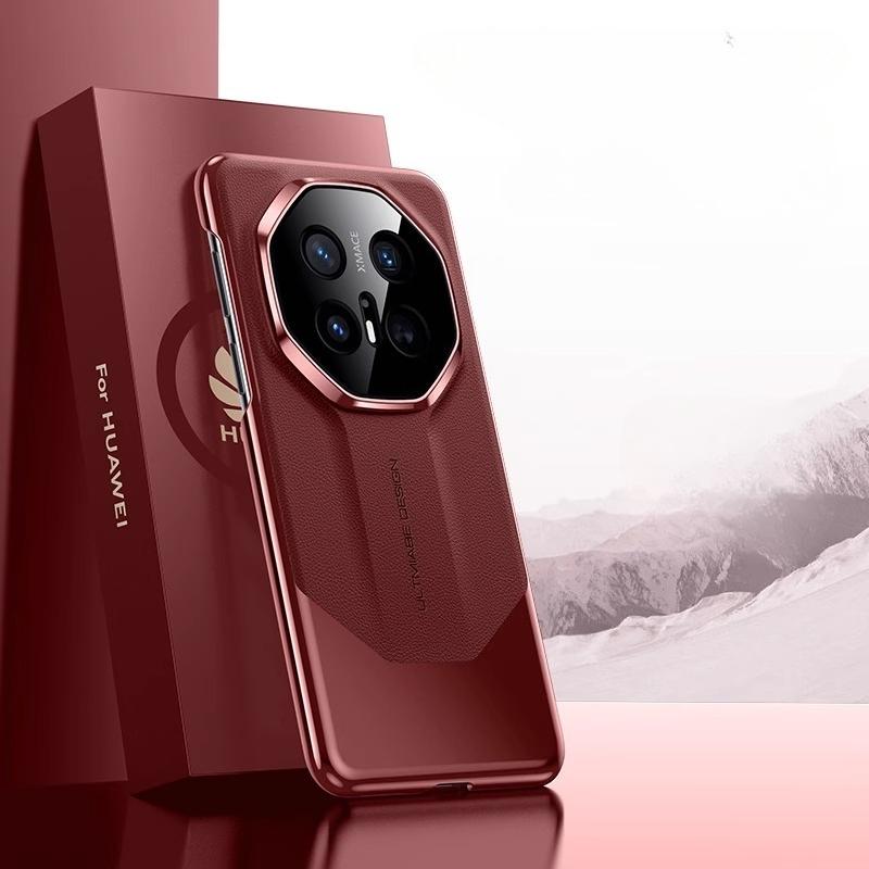 

Кожаный противоударный чехол для телефона Huawei Mate 70 Pro Plus 70 RS Матовый комбинированный гальванизированный жесткий чехол для Huawei Mate 60 50 40 30 Pro Huawei Mate 70 Pro красный