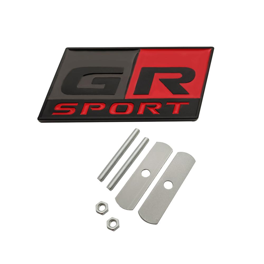 Car Styling GR SPORT Emblem Sticker Badge 3D Metal Decal For Toyotas Supra GR YARiS RS REIZ COROLLA Camry VIOS Car Styling