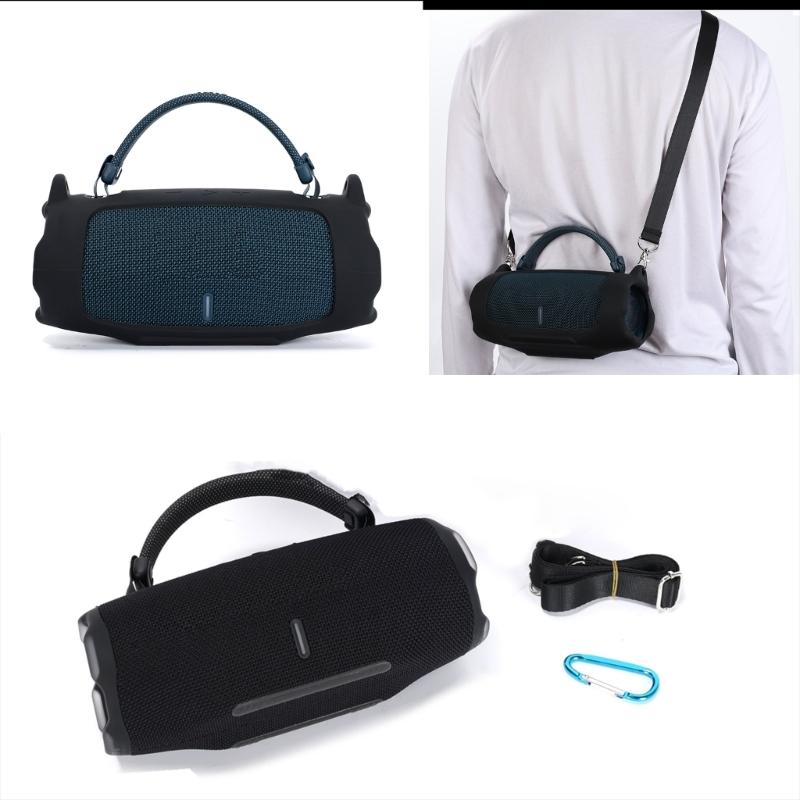 Durability Silicone Sleeve for Charge 6 Speaker Shoulder Pouch Shell Ensuring Perfect Fit and Easy Access to Port