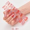 22pcs Sheet Laser Bronzing Full Cover Nail Stickers Long Lasting Tearable Cute Nail Art Wraps Design