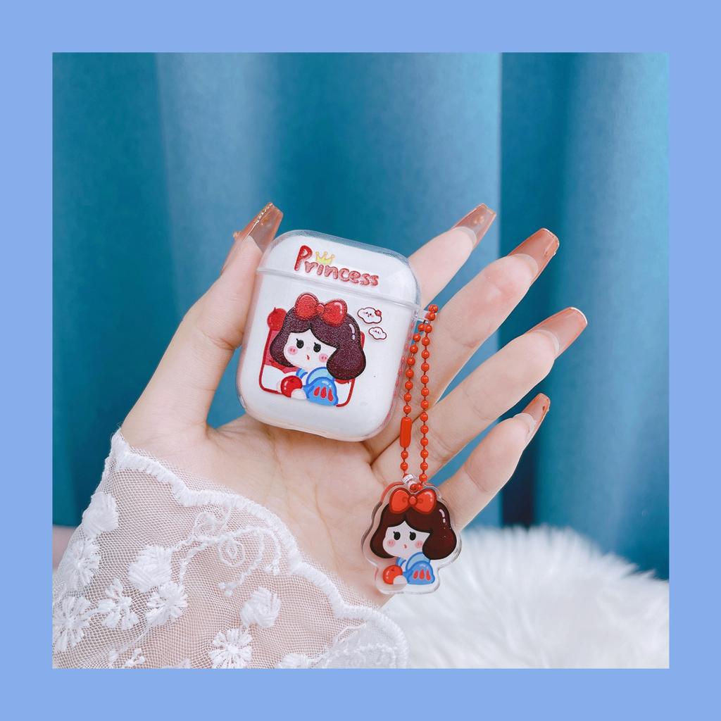 Cartoon AirPods1/1st generation Apple earphone case Pro1st generation Bluetooth earphone case Transparent earphone case Soft