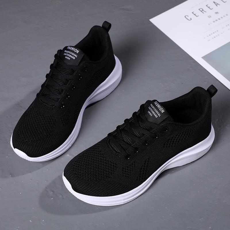Shoes Women's Autumn New Women's Shoes Breathable Fly-woven Mesh Running Shoes Casual Sports Shoes Women