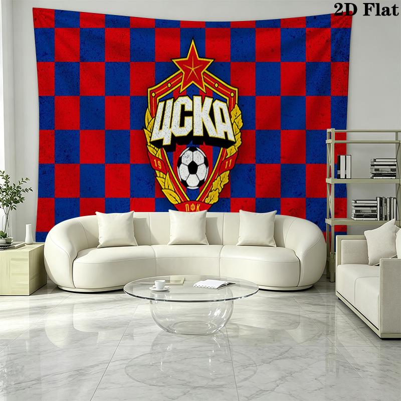 PFC CSKA Moscow Wall Tapestry Aesthetic Wall Hanging Printed Fabric Blanket Decorative Tapestries for Bedroom Living Room Home Decor