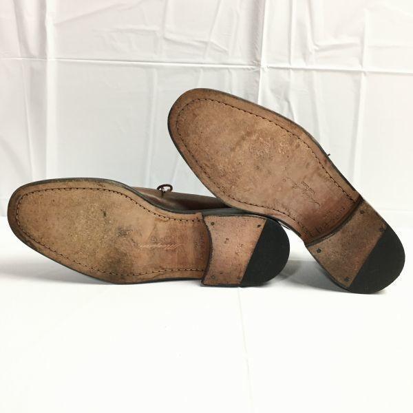 Mezlan Vintage Made in Spain U-Tip Business Shoes Brown Size 9M / 27.0cm(USED)