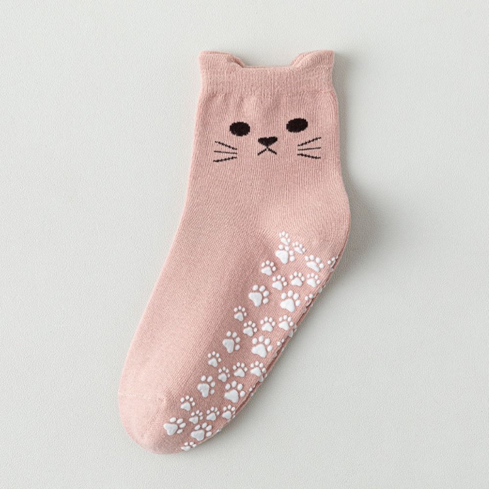 Cotton Yoga Socks Breathable Mid Tube Socks New Cat Embroidery Socks