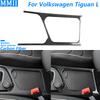 For Volkswagen Tiguan 2019-2021 Carbon Fiber Gear Shift Water Cup Holder Panel Trim Cover Car Accessories Decoration Sticker