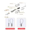 Security Coded Lock 4 Digit Password Combination Lock Anti-theft Travel Luggage Suitcase Wire Rope Padlock Security Tools