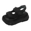 Fashion 8CM Summer Women Buckle Slippers Flip-Flops Beach Shoes Wedge Heels Slides Woman Platform Slippers Candy Colors Outside Sandals