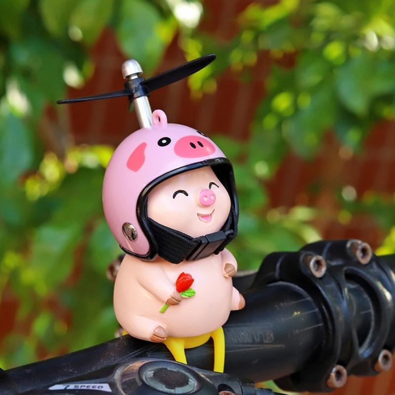 Cartoon Vehicle Ornament Wind Spinners Dashboard Decoration Propeller Decors for Bike Electric Motorcycles Car Interior