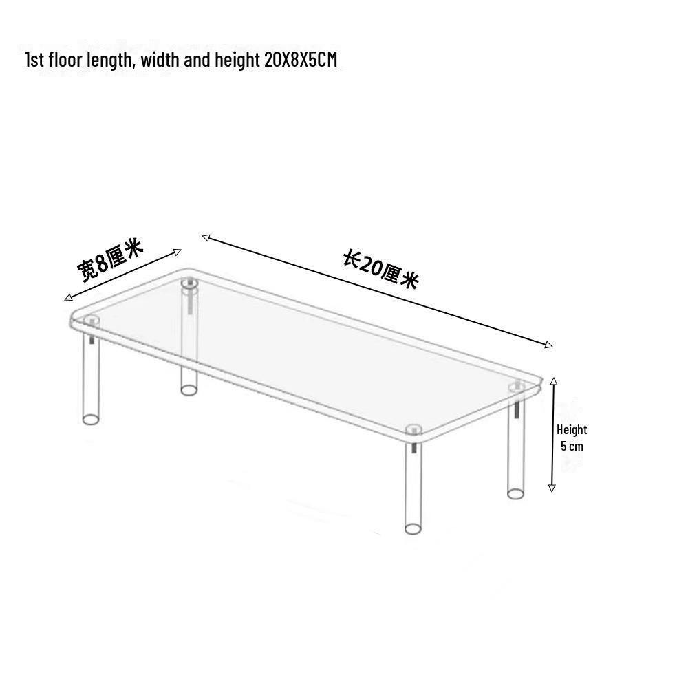 Mehrschichtiger Stufen-Displayständer aus Acryl für Pop Mart Blind Box-Sammlerstücke