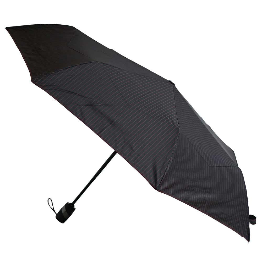 

Автоматический складной зонт Komiya Shoten от дождя и ультрафиолета или полосатый зонт с автоматическим открытием/закрытием, 55 см, защита 99%, ветроустойчивые спицы, блеск, (красный)