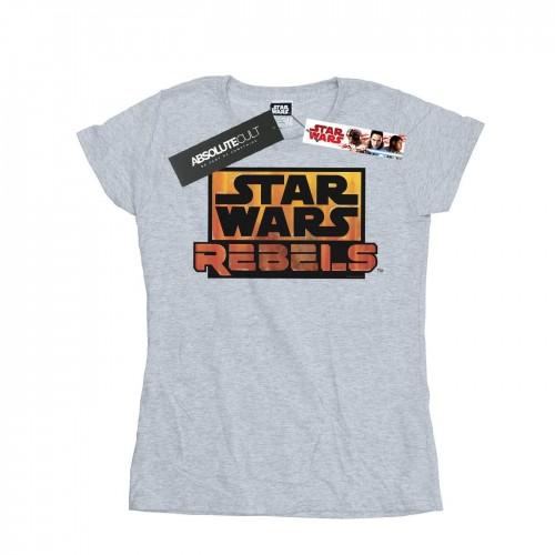 

Star Wars Womens/Ladies Rebels Logo Cotton T-Shirt XXL білий