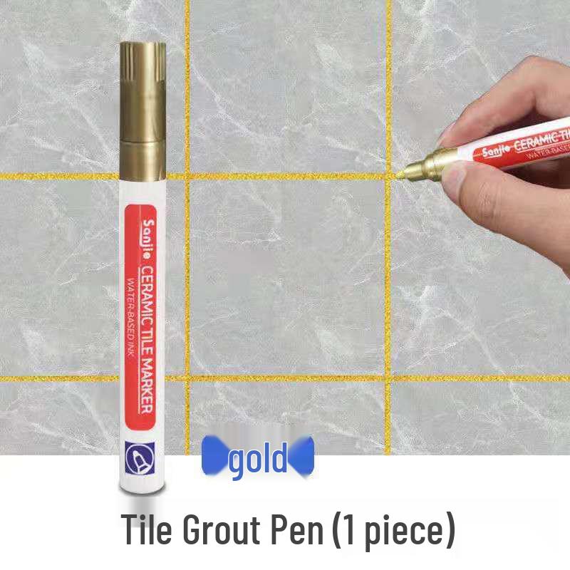 Waterproof Mildew-Proof Tile Grout Pen for Stain Removal and Repair