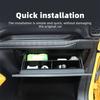 For Ford Ranger 2022-2026 Passenger Side Storage Box Divider ABS Black 4PCS Organizer Tray Interior Accessories Storage Holder